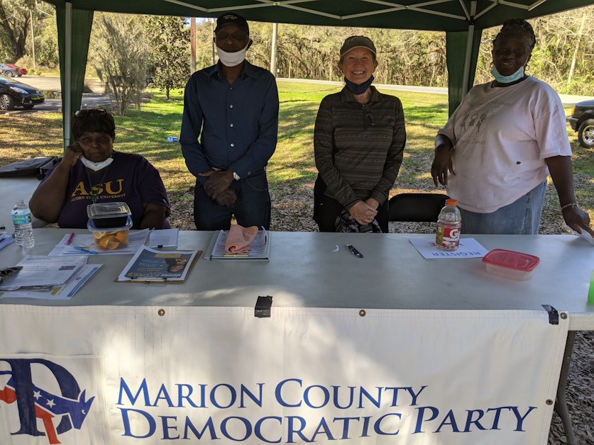 Alachua/Marion Micanopy Fall Festival voter registration · Marion